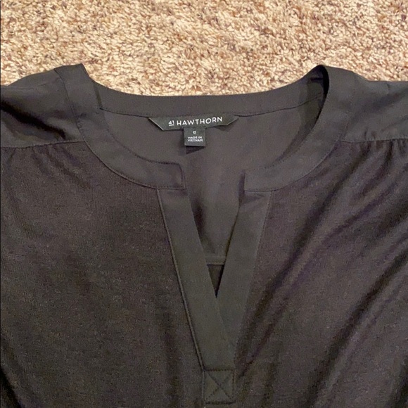 41 Hawthorn Stitch Fix Black V-neck Top - Picture 5 of 8